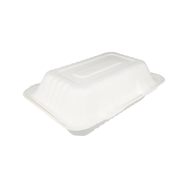[134] Lunch/loempia box IP10 suikerriet BIO 23x15,5x8,3cm - 500 st.
