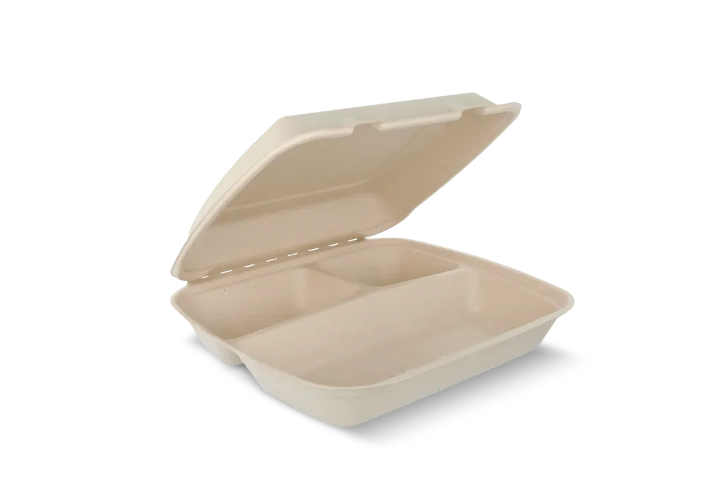 Menubox 3-vaks IP4 suikerriet BIO | 200 stuks