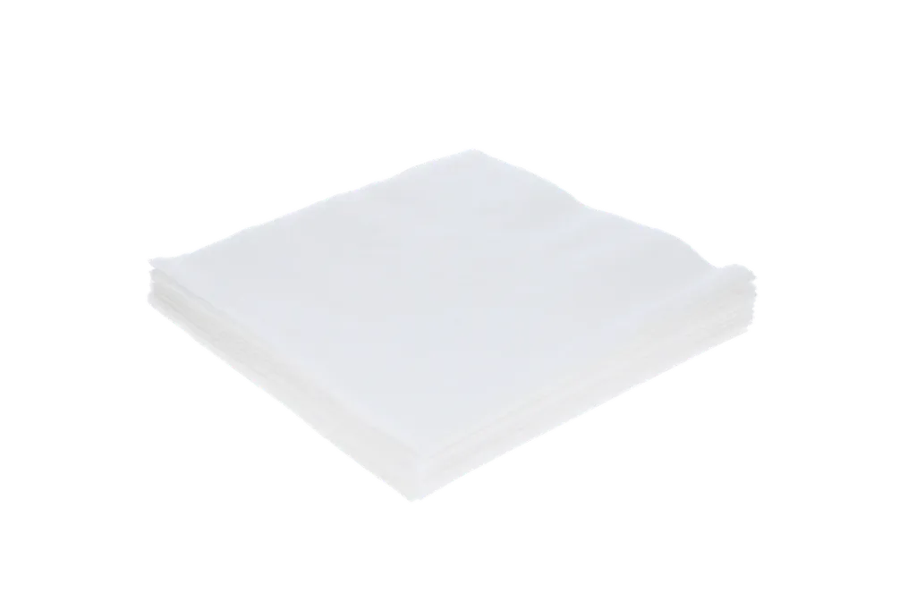Servet 2 laags 1/4 vouw 33x33cm papier wit BIO