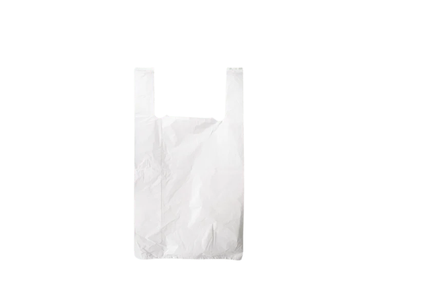 Hemddraagtassen 28+14x48cm 15mu wit - 1000 stuks