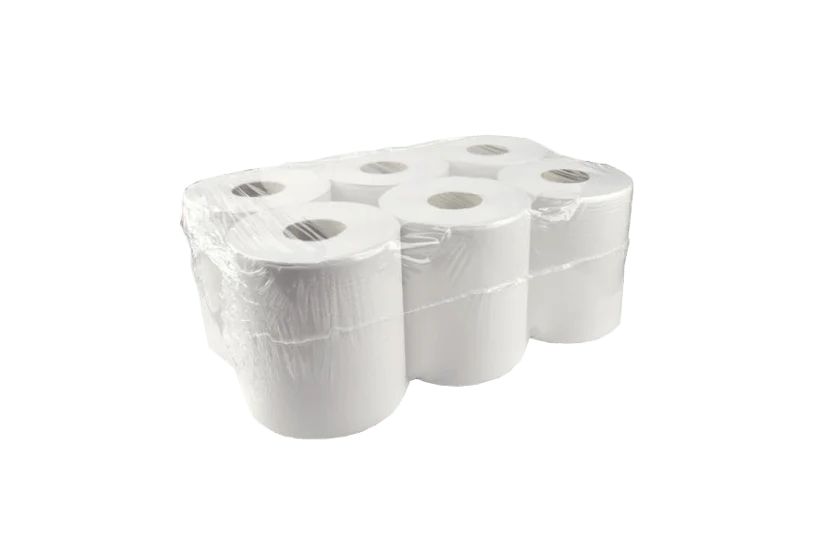 Poetsrol Midi 2 laags 6x150 meter Ø19cm 100% cellulose T9