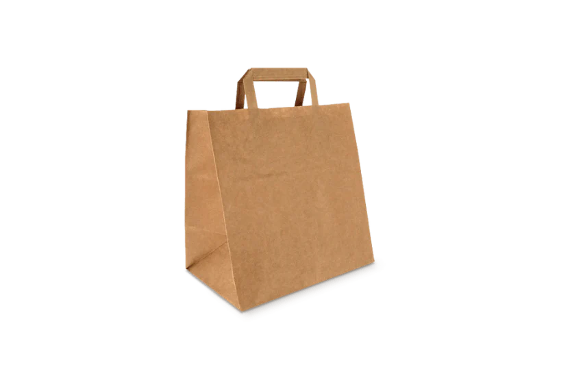 [2] Papieren tassen Middel kraft 26+17x27cm BIO 70g - 250 st.