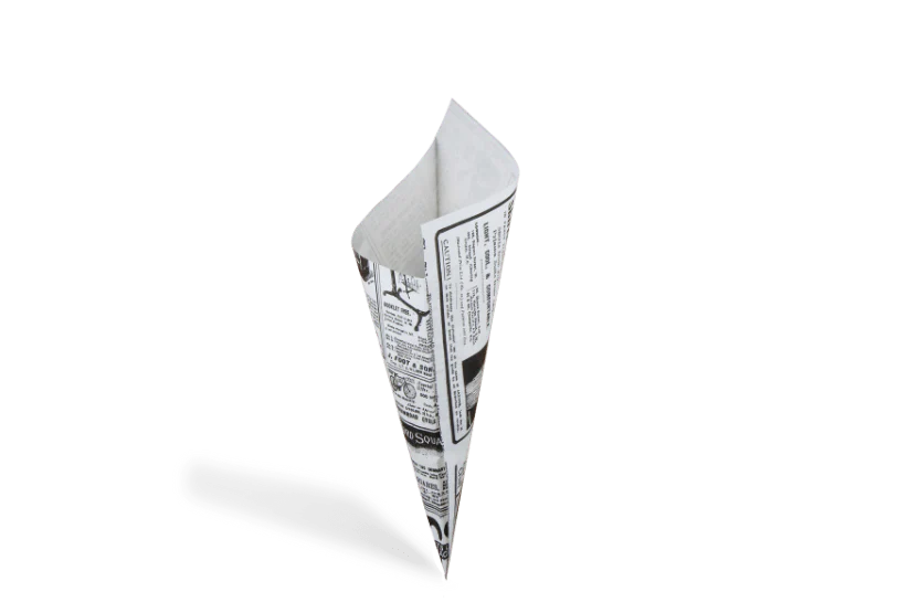 Puntzakken 'Krant' K17 - vetvrij papier BIO - 2000 st.