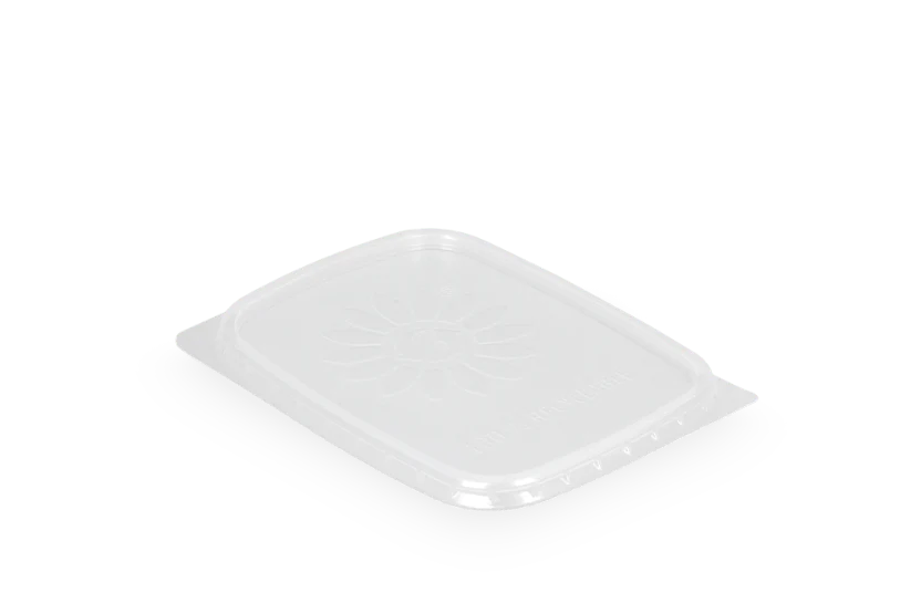 Deksel Saus bakjes 108mm rechthoekig transparant - 1000 st.