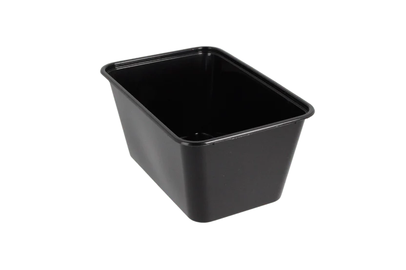 Maaltijdbak PP 1000ml zwart - 500 stuks